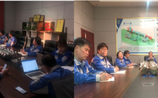 努力工作，健康生活，艾灸培訓(xùn)中